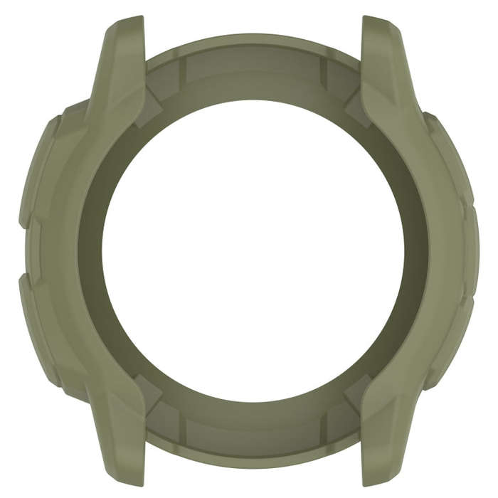 For Garmin Instinct 2X Armor Hollow Watch Protective Case(Green)