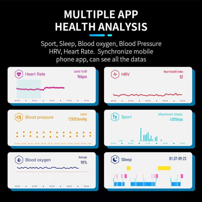 SPOVAN H02 1.14 inch TFT HD Screen Smart Bracelet Supports Blood Oxygen Monitoring/Sleep Monitori...