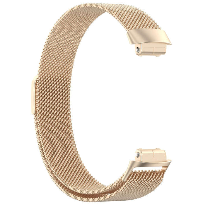 For Fitbit Inspire 3 Milanese Metal Watch Band(Champagne Color)