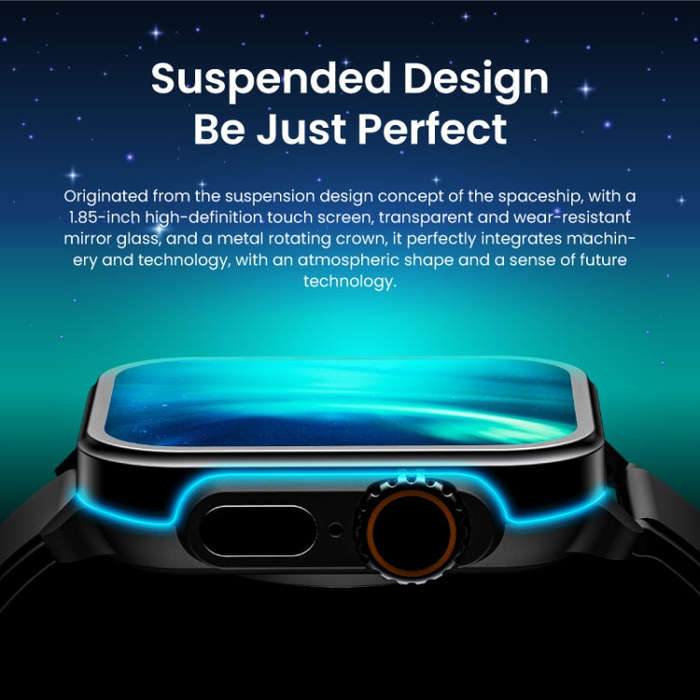SPOVAN H6 1.83 inch TFT Screen Smart Watch Supports Bluetooth Call/Blood Oxygen Monitoring(Orange)