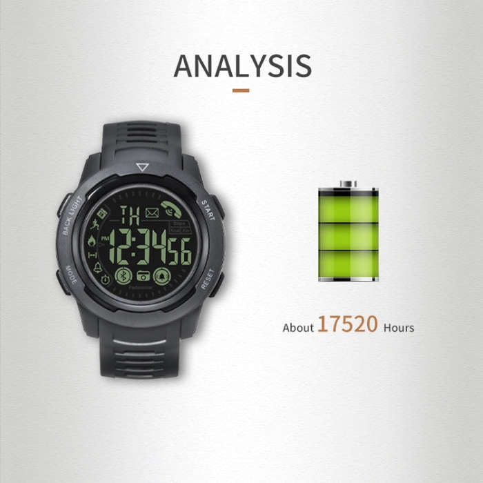 SPOVAN PR3 Outdoor Waterproof Bluetooth Smart Sports Watch(Black)