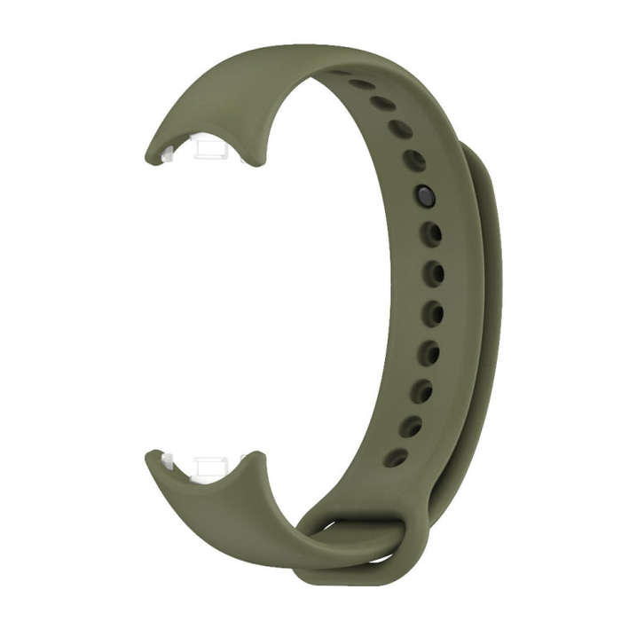For Xiaomi Smart Band 10 / 9 / 8 Mijobs Solid Color Silicone Watch Band(Army Green)