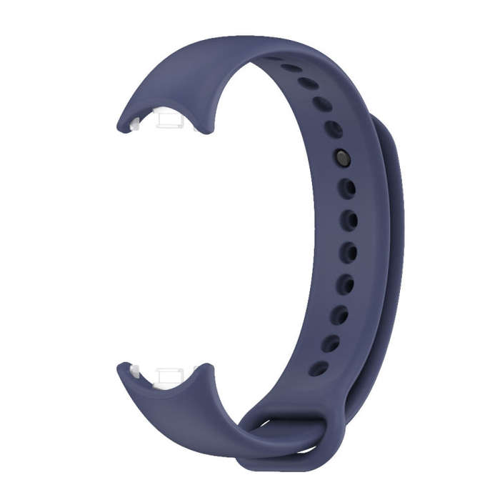 For Xiaomi Smart Band 10 / 9 / 8 Mijobs Solid Color Silicone Watch Band(Midnight Blue)