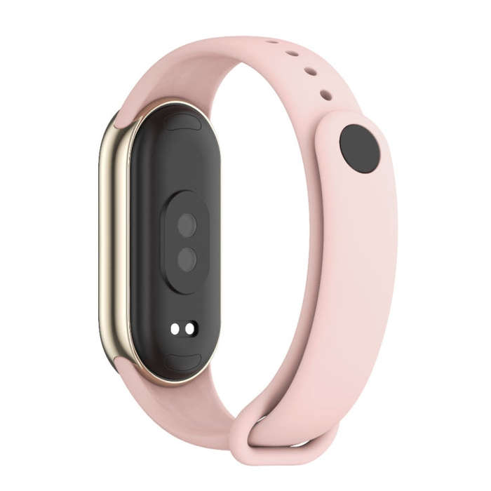 For Xiaomi Smart Band 10 / 9 / 8 Mijobs Solid Color Silicone Watch Band(Pink)