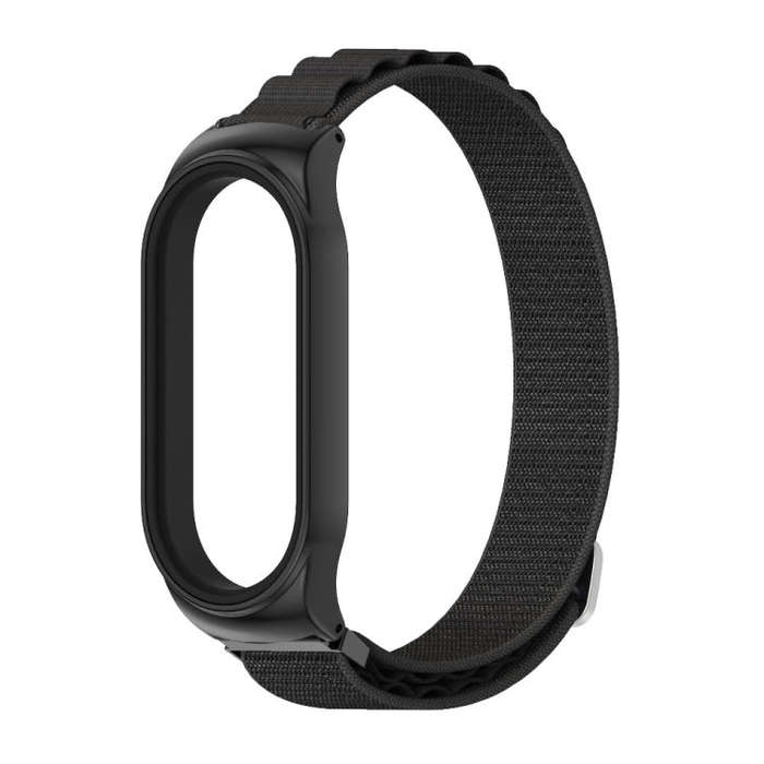 For Xiaomi Mi Band 8 Mijobs CS Case Nylon Breathable Watch Band(Black)