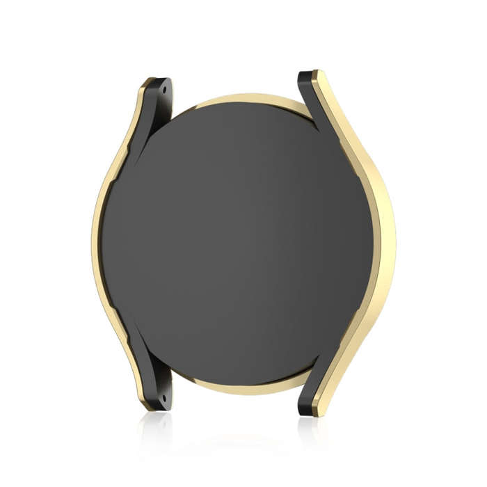 For Samsung Galaxy Watch 6 44mm Diamond Hollow PC Watch Protective Case(Gold)