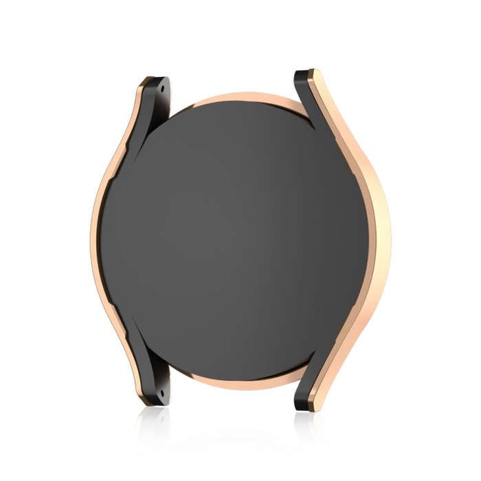 For Samsung Galaxy Watch 6 44mm Diamond Hollow PC Watch Protective Case(Rose Gold)