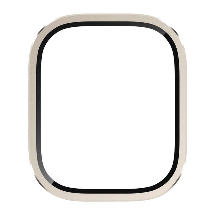 For Apple Watch Ultra 49mm Aluminum Alloy Frame Integrated Tempered Film(Original Color)