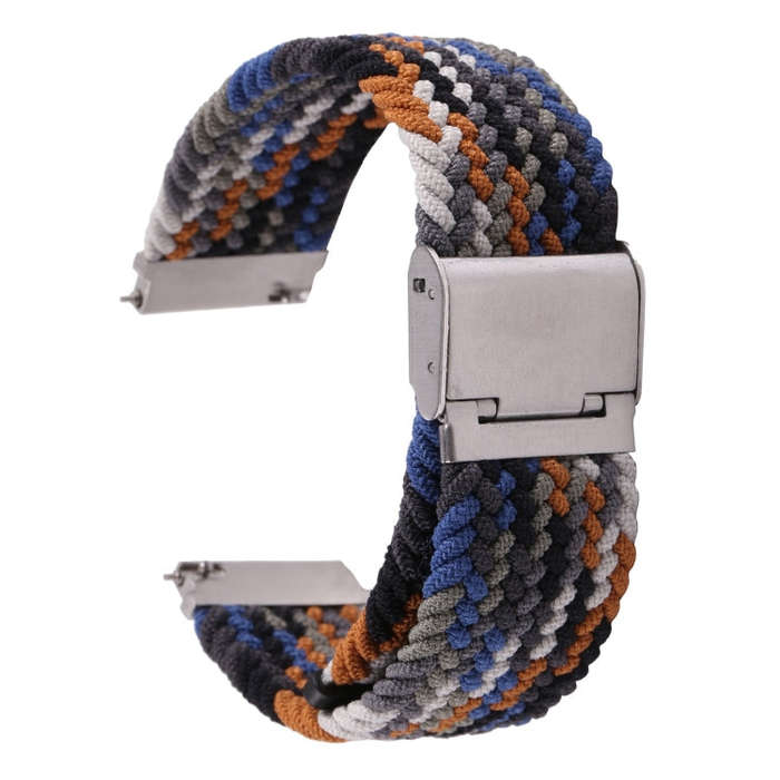 For Samsung Galaxy Watch 6 / 6 Classic Nylon Braided Metal Buckle Watch Band(Denim)