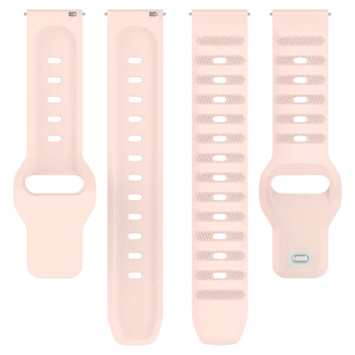 For Samsung Galaxy Watch 6 / 6 Classic Pockmark Texture Reverse Buckle Silicone Watch Band(Pink)