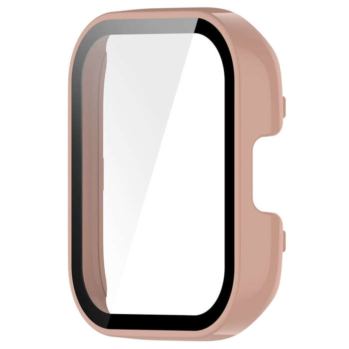 For Xiaomi Mi Watch Lite 3 PC + Tempered Film Integrated Watch Protective Case(Pink)