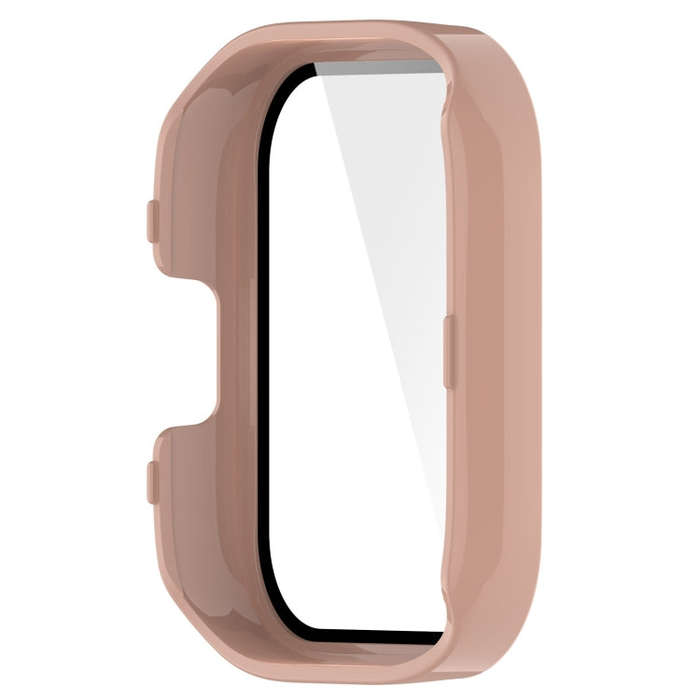 For Xiaomi Mi Watch Lite 3 PC + Tempered Film Integrated Watch Protective Case(Pink)