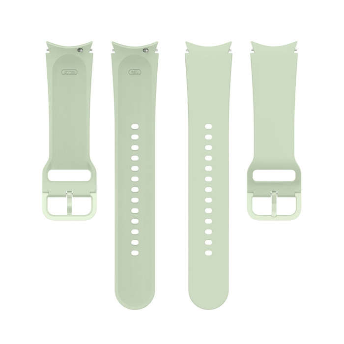 For Samsung Galaxy Watch 6 / 6 Classic Solid Color Buckle Silicone Watch Band, Size:L Size(Light ...