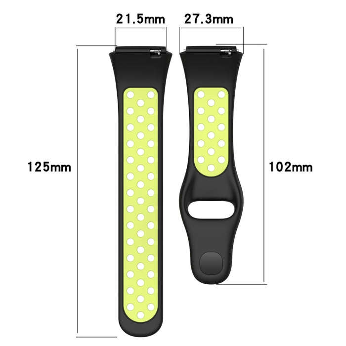 For Redmi Watch 3 Lite / Watch 3 Active Two Color Silicone Watch Band(Red White)