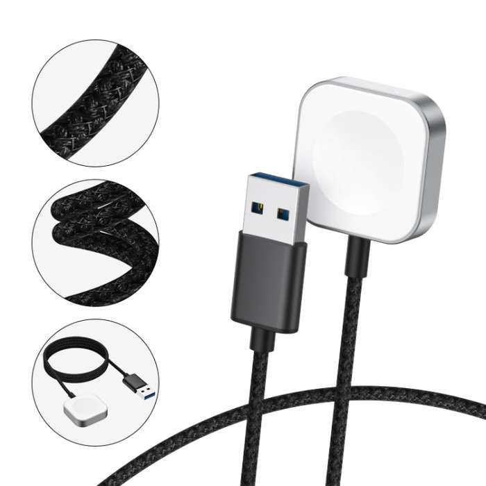 For Apple Watch USB Interface Magnetic Charger(Blue)
