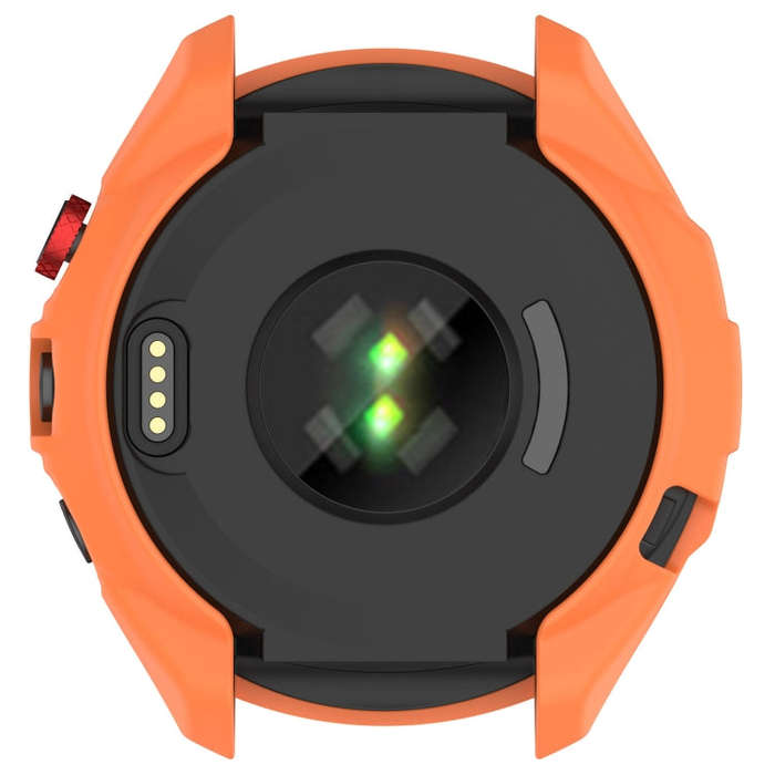 For Garmin Approach S70 47mm Armor Hollow Watch Protective Case(Orange)