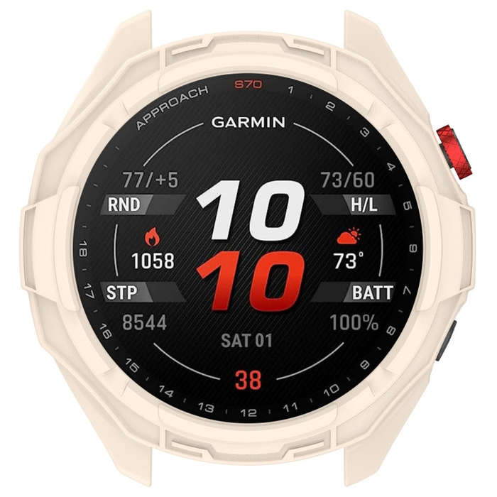 For Garmin Approach S70 47mm Armor Hollow Watch Protective Case(Starlight Color)
