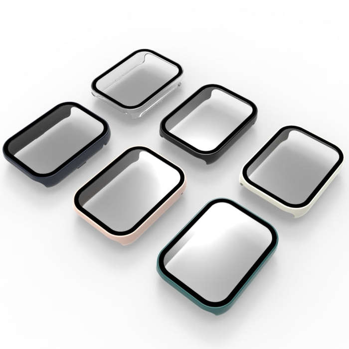 For Xiaomi Mi Band 8 Pro PC + Tempered Film Integrated Watch Protective Case(Transparent)