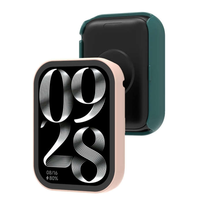 For Xiaomi Mi Band 8 Pro PC + Tempered Film Integrated Watch Protective Case(Midnight Blue)