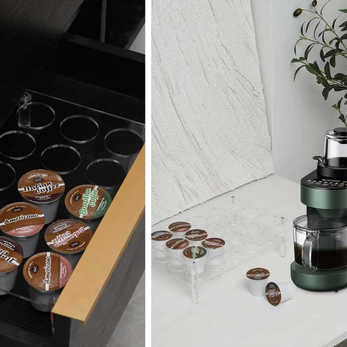 2pcs YX037 Coffee Capsule Display Rack Coffee Bag Organizer