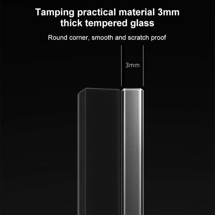 86mm Round LED Tempered Glass Switch Panel, Gray Round Glass, Style:Telephone Socket