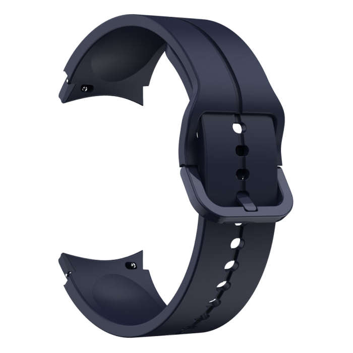 For Samsung Galaxy Watch 6 / 6 Classic Colorful Buckle Silicone Watch Band(Midnight Blue)