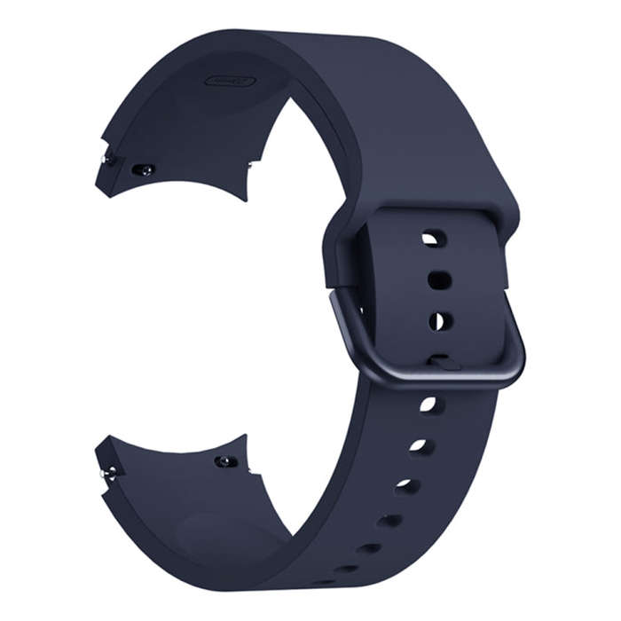 For Samsung Galaxy Watch 6 / 6 Classic Colorful Buckle Silicone Sport Watch Band(Midnight Blue)