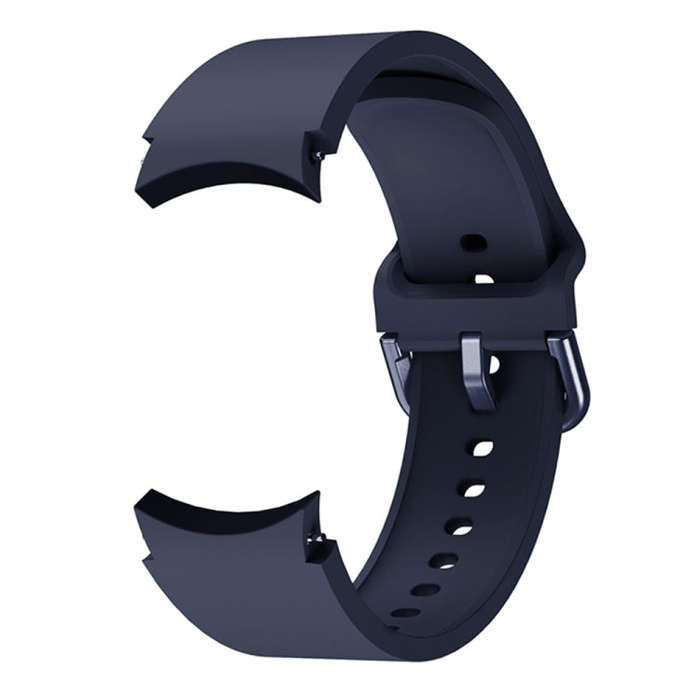 For Samsung Galaxy Watch 6 / 6 Classic Colorful Buckle Silicone Sport Watch Band(Midnight Blue)