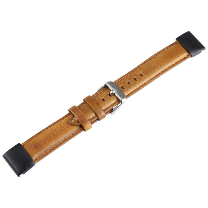 For Garmin Fenix 7X 26mm Bamboo Joint Texture Genuine Leather Watch Band(Brown)