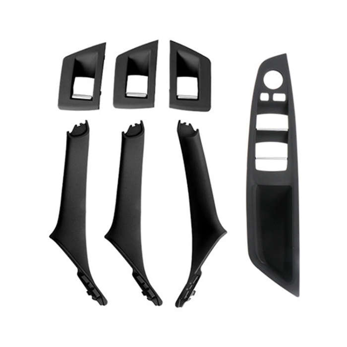 For BMW F10 / F18 5 Series 7pcs Car Inside Doors Handle Pull Trim Cover, Right Driving, 514172258...