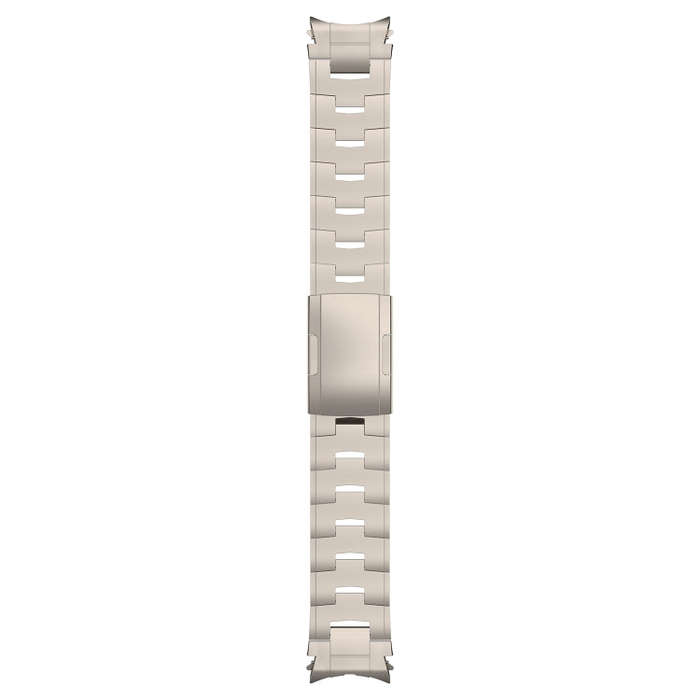 For Samsung Galaxy Watch6/6 Classic/5/5 Pro Button Style Pure Titanium Metal Watch Band(Silver)