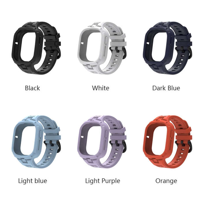 For Honor Watch 4 Solid Color Integrated TPU Watch Band(Dark Blue)