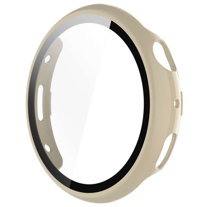 For vivo Watch 3 PC + Tempered Glass Film Integrated Watch Case(Ivory White)