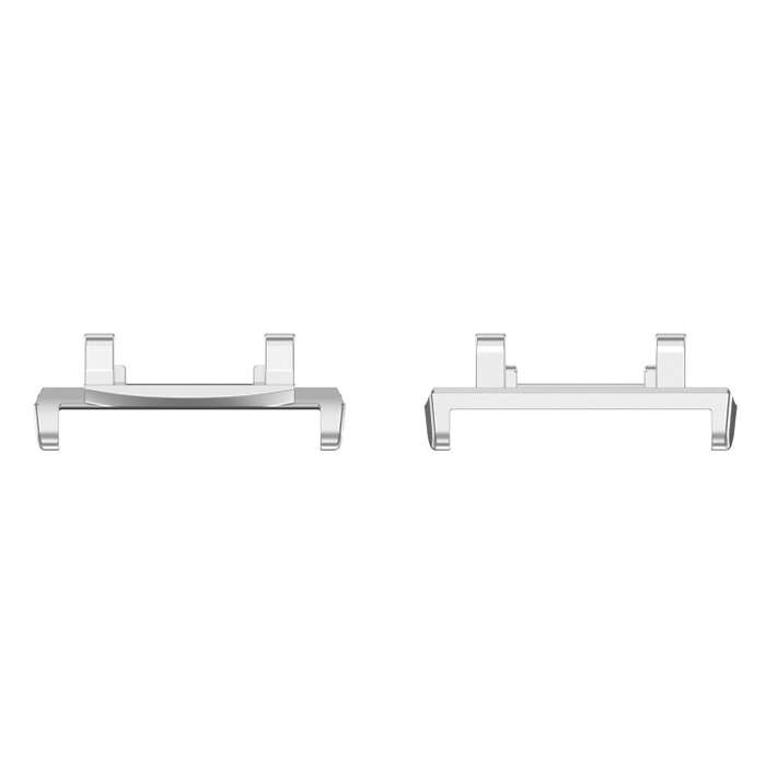 For Amazfit Active Edge A2212 1 Pair Metal Watch Band Connectors(Silver)