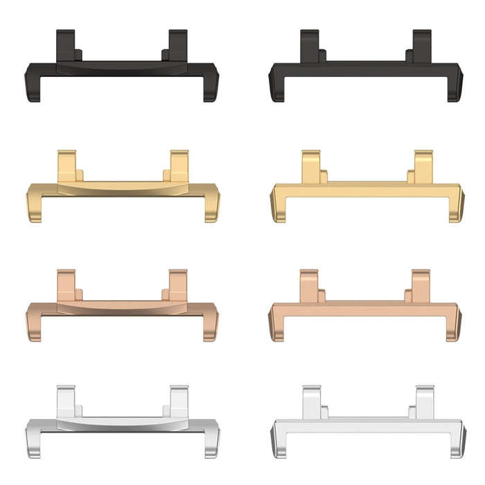 For Amazfit Active Edge A2212 1 Pair Metal Watch Band Connectors(Rose Gold)