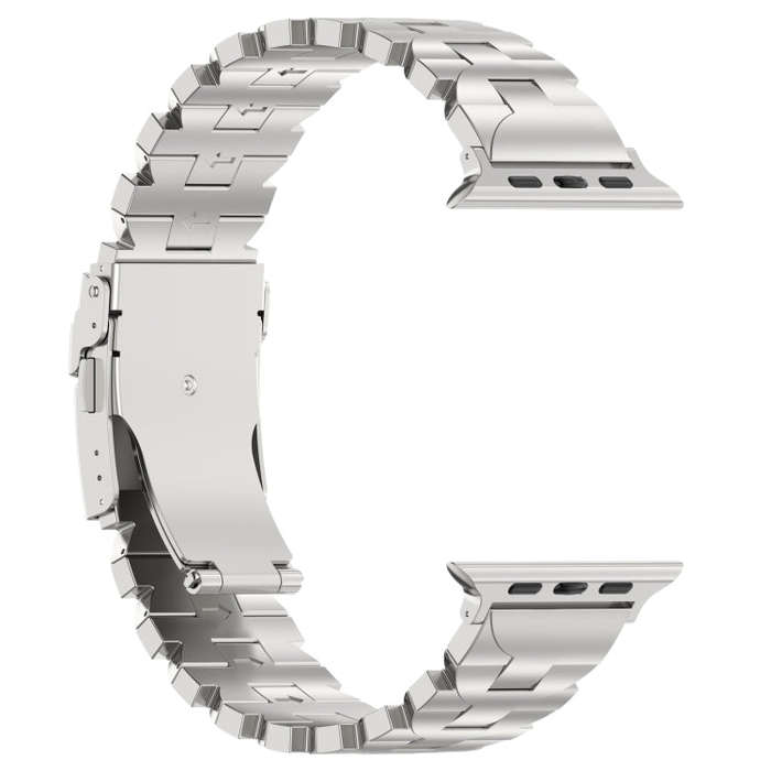 For Apple Watch SE 2022 40mm Butterfly Type Titanium Steel Watch Band(Silver)