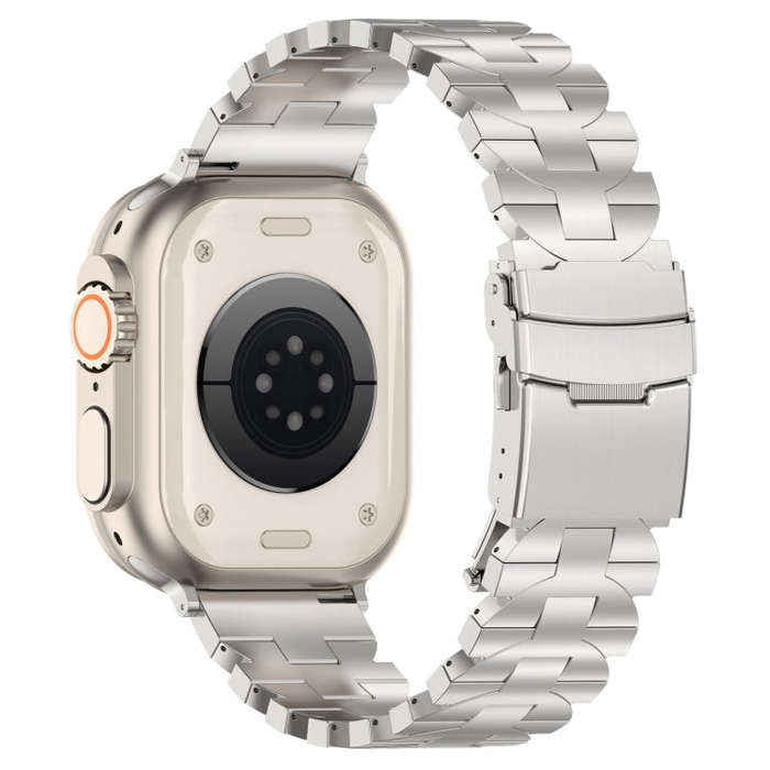 For Apple Watch SE 2022 40mm Butterfly Type Titanium Steel Watch Band(Silver)