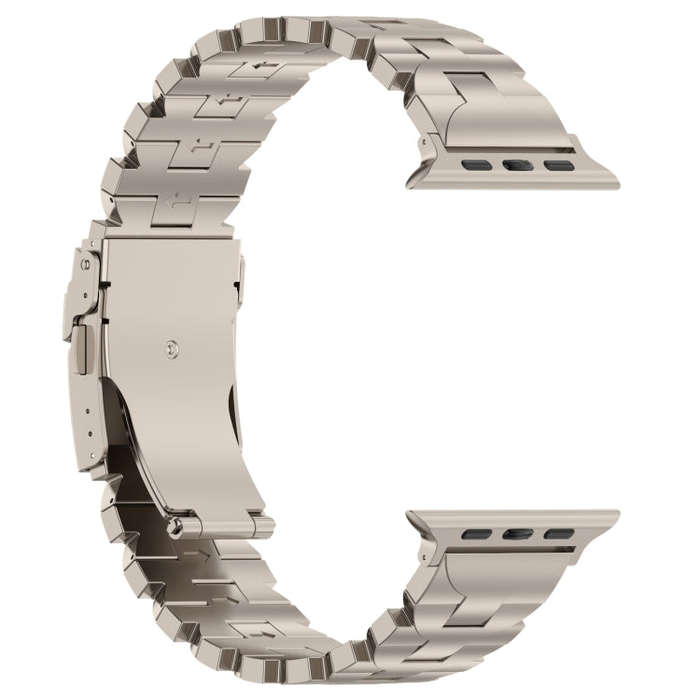 For Apple Watch SE 44mm Butterfly Type Titanium Steel Watch Band(Titanium)