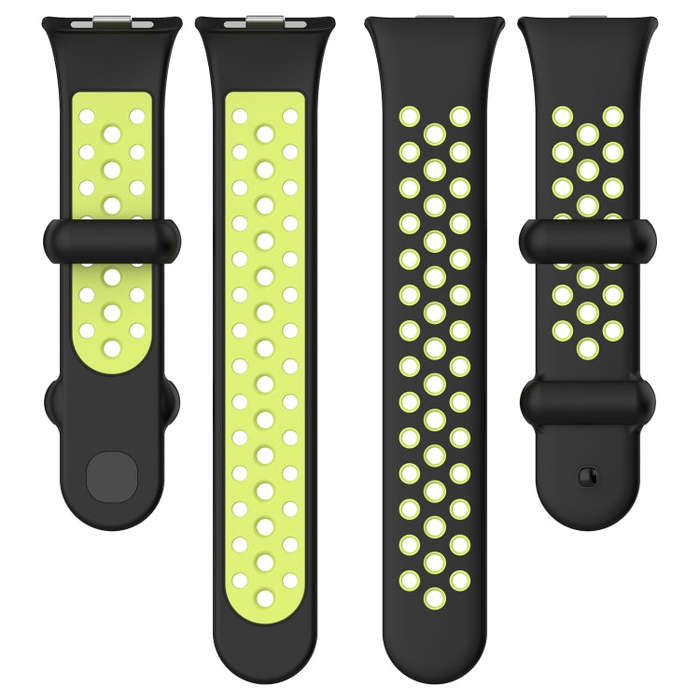 For Redmi Watch 4 Two Color Silicone Sports Watch Band(Midnight Blue White)