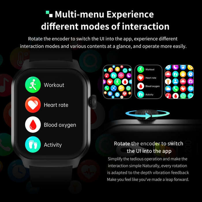 2.01 inch Milanese Steel Strap Bluetooth Call Smart Watch Support Heart Rate Monitoring / Non-inv...