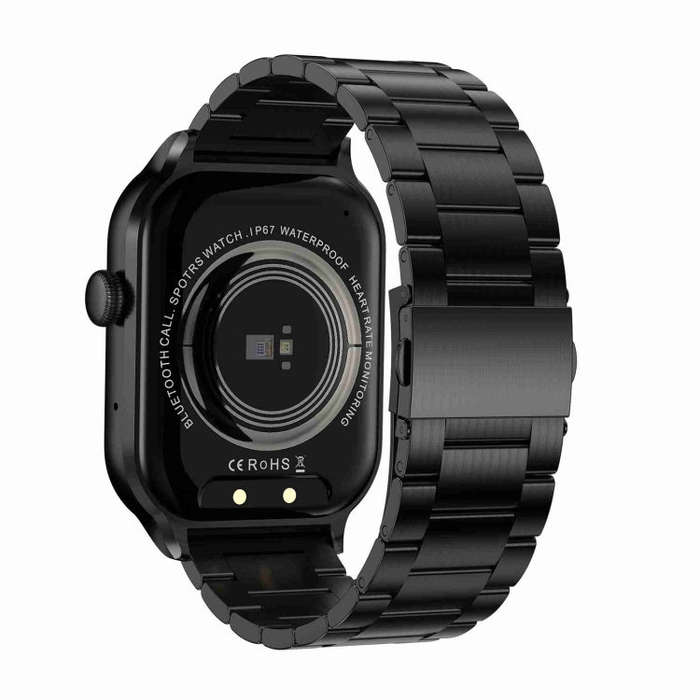 2.01 inch Three-bead Steel Strap Bluetooth Call Smart Watch Support Heart Rate Monitoring / Non-i...