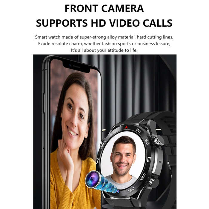 1.53 inch Front Camera Smart Watch Support AI Voice / SIM Card, Specification:2GB+32GB(Tarnish)