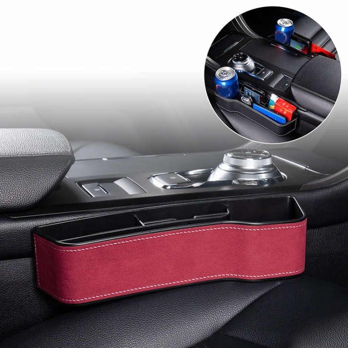 Car Multi-functional Console Box Cup Holder Seat Gap Side Storage Box, Frizzled Feather Style, Co...