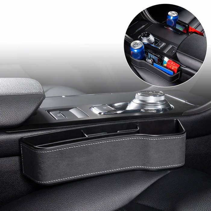Car Multi-functional Console Box Cup Holder Seat Gap Side Storage Box, Frizzled Feather Style, Co...