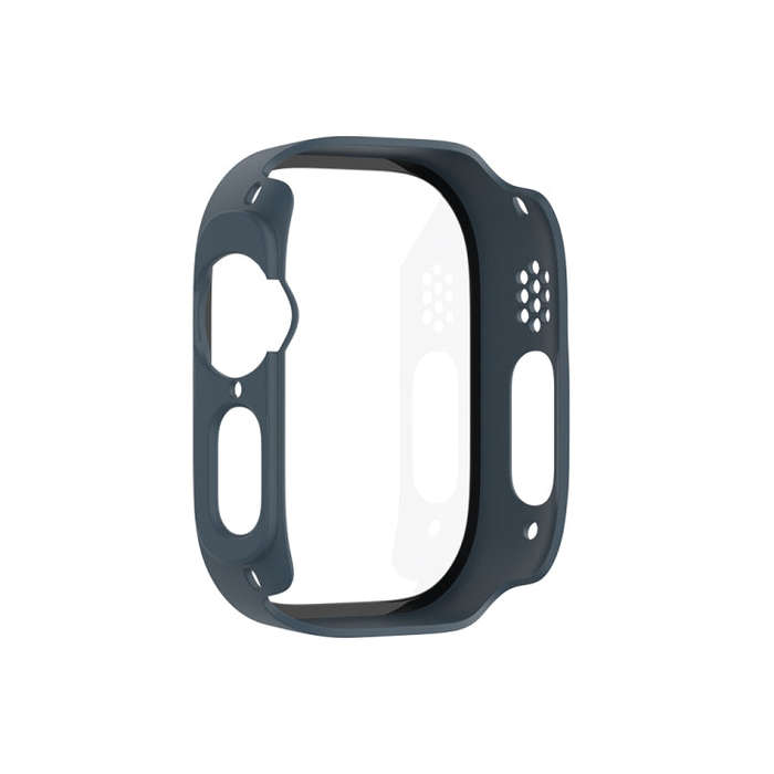 For Apple Watch Ultra 2 / Ultra 49mm Painting PC Hybrid Tempered Film Integrated Watch Case(Midni...