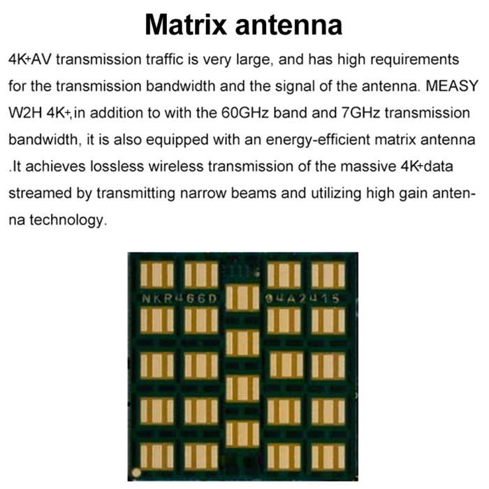 Measy W2H 60GHz 4K+ Ultra HD Wireless Transmission Kit, Transmission Distance: 50m(AU Plug)