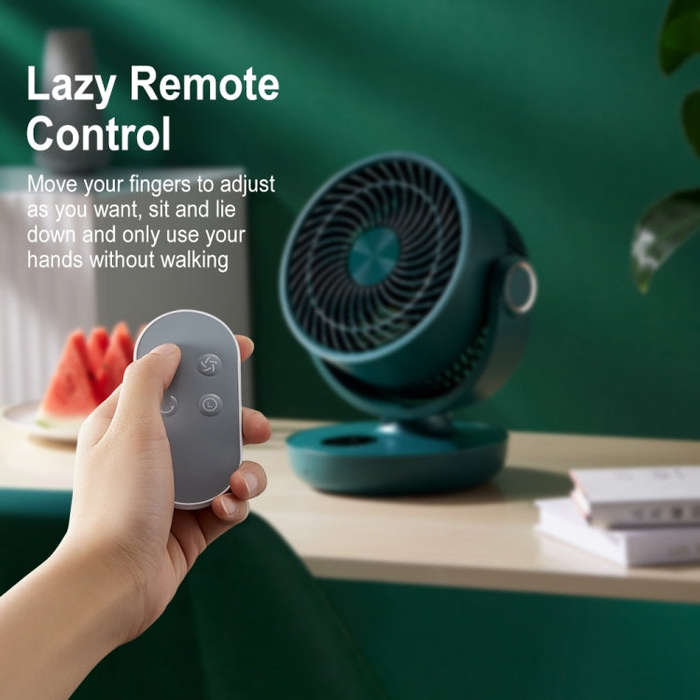 WT-F44 Adjustable Desktop LED Smart Digital Display Air Circulation Electric Fan, 3 Speed Control...