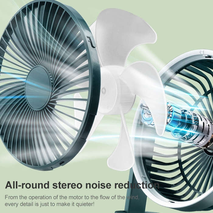 F701 Desktop Electric Fan with LED Display (White)