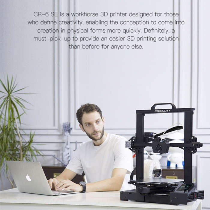CREALITY CR-6 SE 350W Intelligent Leveling-free DIY 3D Printer, Print Size : 23.5 x 23.5 x 25cm, ...