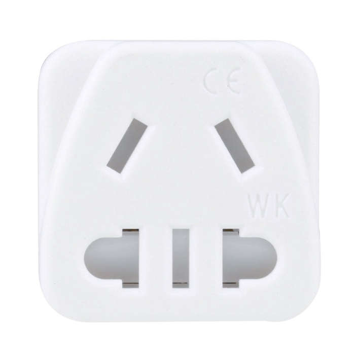 Portable Universal Five-hole WK to C13-C14 Plug Socket Power Adapter(White)